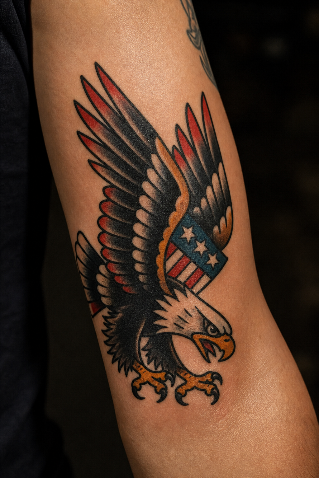 American traditional eagle tattoo